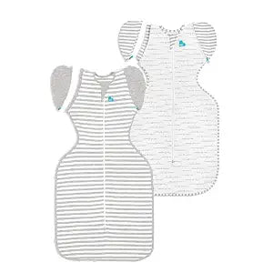 Love to Dream Swaddle UP Transition Bundle  Deep Olive Swaddle + Dreamer Bag, 1.0 TOG, Medium 13-19 lbs (2-Pack, Zip-Off-Wing Stage-2 Sleep Sacks)