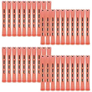 Cold Wave Hair Perm Rods Set of 40-Pack, Plastic Curling Rollers for Salon & Home Styling, Heatless Hair Curlers