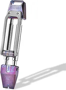 Hamans Titanium Pry Bar with Unzip Pulley & Back Clip, Multi Tool Portable 3-in-1 Pocket Tool (Pry Bar, Can Opener, Nail Puller) for Outdoor, Camping, Daily Use (Multicolor)