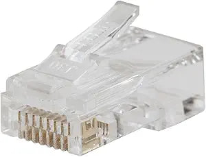 Klein Tools VDV826-763 Pass-Thru Modular Data Plug, RJ45 CAT6, Gold Plated, Pass Through Connectors 200-Pack