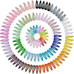 120 Pcs Toddler Hair Clips, 30 Colors, 1.2 Inch Mini Snap Barrettes