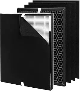 XP360 Replacement Filter Set Compatible with Purafide XP360 Purifier, with 1 Filter + 1 Activated Carbon Filter + 3 Fine Pre-Filters