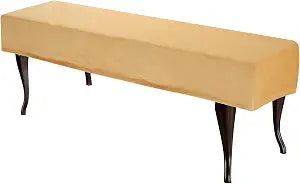 uxcell Bench Cushion Cover Ottoman Dining Bench Cover Anti Dust Washable Bench Seat Protector Cover for Bedroom, Living Room, Kitchen, Yellow