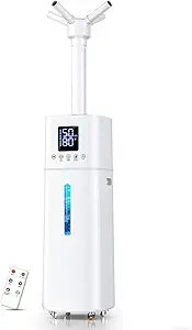15L/4Gal Humidifier Large Room, 600mL/h Misting, 1200ft┬▓ Coverage, Auto Humidity Control, 72H Runtime, Top Fill, Aroma Diffuser, Sleep Mode, 12H Timer, Auto Shutoff Protection