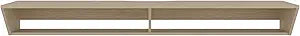 Tuhome Russel 65" TV Stand with 3 Open Shelves, Modern Media Console for Living Room Entertainment Storage, Coastal Oak