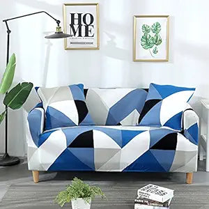 Printed Couch Cover Stretch Sofa Covers Patterned Loveseat Slipcovers for 2 Seater Cushion Couch Love Seat Set (LY, 2 Seater/Loveseat)