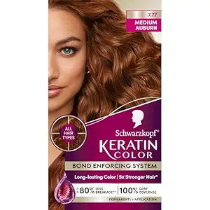 Schwarzkopf Keratin Color® 7.7 Medium Auburn Permanent Hair Dye