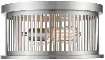 Z-Lite 334F2BN 2 Light Flush Mount, Brushed Nickel