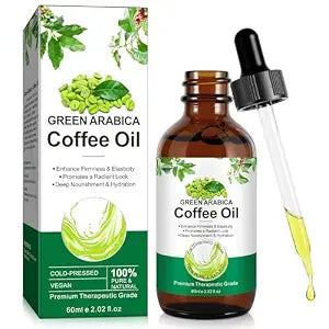 Green Arabica Coffee Oil - 100% Pure & Natural for Face&Body&Hair | Green Coffee Bean Oil Enhance Firmness & Elasticity | Daily Skincare Essential Oils for Skin Deep Nourishment & Hydration - 60ml