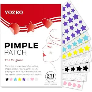 Pimple Patches for Face & Cute Star Hydrocolloid Acne Patches