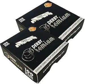 200 "Derby Premium" Single Edge Razor Blades for straight razor