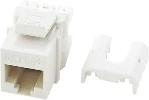 Legrand - OnQ RJ45 Keystone Insert, Cat 5e Keystone Jack, Terminate with Punch and Go Tool or Any 110 Punchdown Tool, White, 50 Pack, WP3475WH50