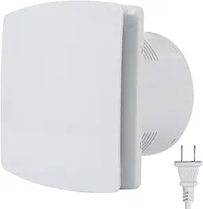 6 inch Bathroom Exhaust Fan, Silent Ceiling/Wall Mount Ventilation