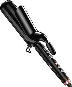 Farery 2 Inch Large Barrel Curling Iron for Long Hair, Lock Key, 285-430°F