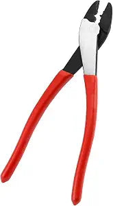 QWORK Wire Crimping Tool, 10" Steel Cable Wire Electrical Cutter Crimper Crimping & Cutting Pliers for 10~22 AWG Insulated and Non-Insulated Terminals and Connectors