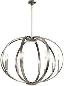 Kichler Elata 26.5" 8 Light Chandelier in Classic Pewter