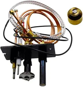 10002264 Pilot Assembly NG Fireplace Replacement for Majestic HHT & VC NG Pilot Assembly for Fireplaces, Fryer with 750mV Thermopile