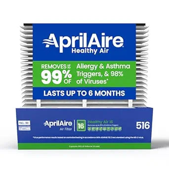 AprilAire 516 Replacement Filter for AprilAire Whole House Air Purifiers - MERV 16, Allergy, Asthma, & Virus, 31x28x4 Air Filter (Pack of 1)