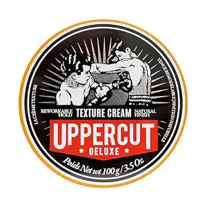 UPPERCUT DELUXE Texture Cream –Flexible, Reworkable Styling Cream for Men – Natural Matte Finish, Pliable Hold, Lightweight Hair Product – 3.5 oz / 100g