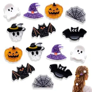 14PCS Cute Halloween Tiny Claw Clips, Hair Clips Halloween Hair Accessories