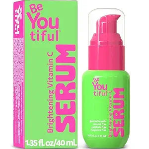 BeYoutiful Vitamin C Face Serum, Preppy Skin Care for Teens, 1.35 fl oz