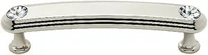Alno C211-35-PN Traditional Crystal Pulls, Polished Nickel