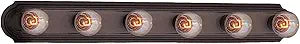 Maxim Lighting Essentials 6-Light Bath Vanity Light | Rubbed Bronze Finish | Transitional Bath Vanity Light | Ideal for Bathrooms & Powder Rooms | Dimmable Damp Rated | 7126OI