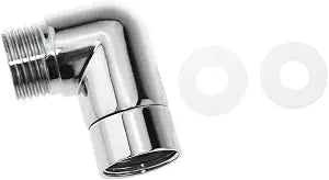 TAODAN 90 Degree Shower Head Elbow Adapter G1/2 Inch Brass Adaptor Bathroom Hardware Accessories