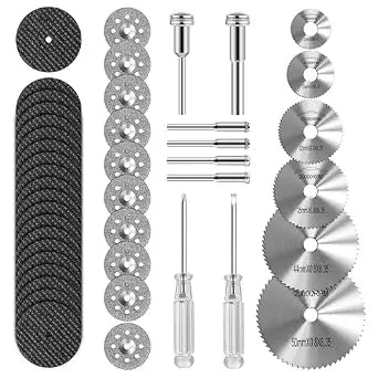 44 Pcs Cutting Wheel Set Compatible with Plastic for Rotary Tool
