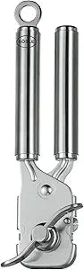Rsle 12757 Stainless Steel Manual Can Opener with Pliers Grip Opens Can at Seam 7.9 in.