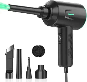 Meudeen Air Duster - Electric Air Blower - 5.74oz High Power Cleaning for Computer - PC - 2 Gear Compressed Air