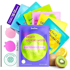 ZealSea EWG Face Mask Skincare Set, Spa Sleepover Party Gifts for Teen Girl