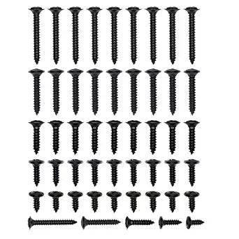 50 Pcs GM Interior,Exterior,Molding,Bezel,Trim, Door Panel,Headliner,Dash,Phillips Screws,Hardware Screws Black#8 M4.2-1.41,FITS: Chevrolet, Buick, Oldsmobile, Pontiac, Cadillac, GMC Trucks