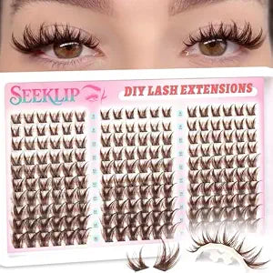 Brown Lash Clusters Manga Eyelash Clusters Natural Lash Extensions