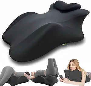 Large Body Pillow, Couples Pillow,27Angle Perfect Position Wedge Ergonomic Contoured Support Pillows, Multi-Functional Memory Foam Wedge Back Support, Prone Pillows for Sleeping,Reading,Massage