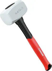 Goldblatt 16 oz. Low Recoil Double Face White Flooring Rubber Mallet Hammer