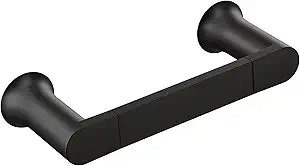 Moen Genta LX Modern Single Kitchen or Bathroom Towel Bar, 6.8-Inch, Matte Black, BH3886BL