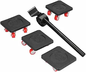 5 360 Rotatable Universal Wheels Heavy Duty Furniture Moving Dolly, 800kg Load Capacity Furniture Lifter for Home Moving, Heavy Objects Handling