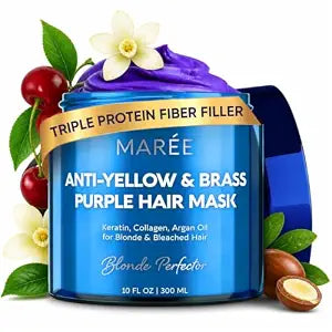 MAREE Anti Yellow & Brass Purple Hair Mask - Deep Conditioning Hair Mask