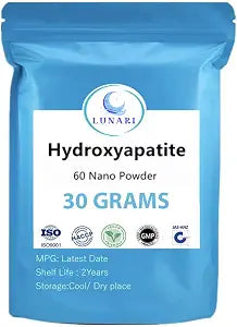 100% Pure Nano Hydroxyapatite Tooth Powder ��� Enamel Remineralization Support, Fluoride-Free Toothpaste Additive for Sensitivity & Cavity Defense, Pure HAp Powder 30g. Clinical/Food Grade.