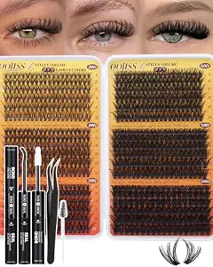 Wispy Lash Clusters Kit 708pcs Eyelash Clusters 30D 40D 50D 60D 80D 100D