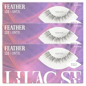 Lilac St Wispy Lash Clusters for DIY Lash Extensions, Feather, 12mm, 3pack