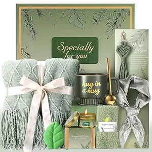 Self Care Gifts for Women Get Well Soon Gift Baskets, Birthday Gift Set for Friends Sister Daughter, Thinking of You Sympathy Gifts Baskets Spa Care Package for Women Mom Wife Grandma