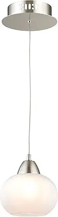 Elk Home LCA401-10-16M Ciotola 6'' Wide 1-Light Mini Pendant with Satin Nickel Finish