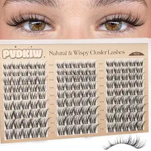 Wispy Lash Clusters Natural 10-16mm C Curl Cluster Eyelash Extensions