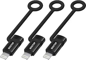 BOUTOP [MFi Certified] 36W USB C to Lightning Adapter 3 Packs