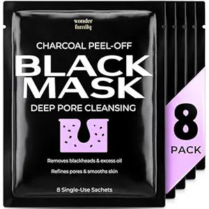 Black Mask Peel Off Face Mask with Activated Charcoal, Blackhead Remover
