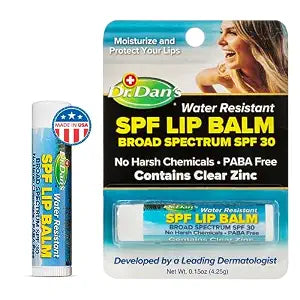 Dr. Dan's Mineral Based 1-Pack SPF 30 Lip Balm with Sunscreen for Lips