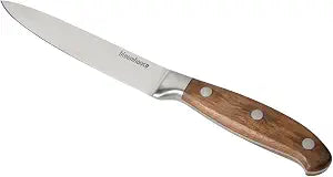 Bloomhouse 5 Inch German Steel Utility/Boning Knife W/Walnut Wood Forged Handle