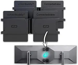 Set of 2, Magnetic Connection for Your Screens, Suitable for All Computer Monitors - Innovative Computer and Gaming Equipment